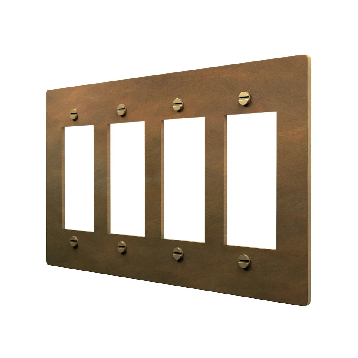 Polished Brass Wall Plate - GFCI Switch Slot