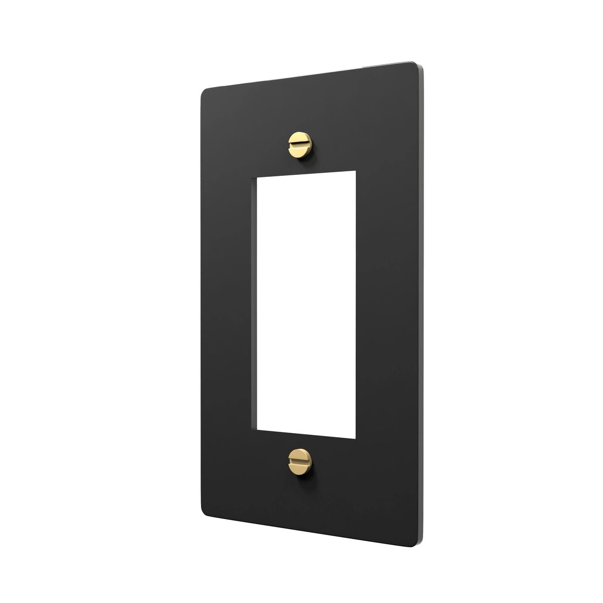 Brushed Brass Wall Plate - GFCI Switch Slot