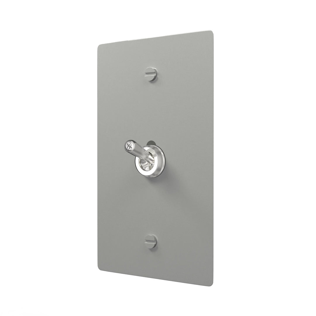 Brass Toggle Switch Plate - Retro Style Decor