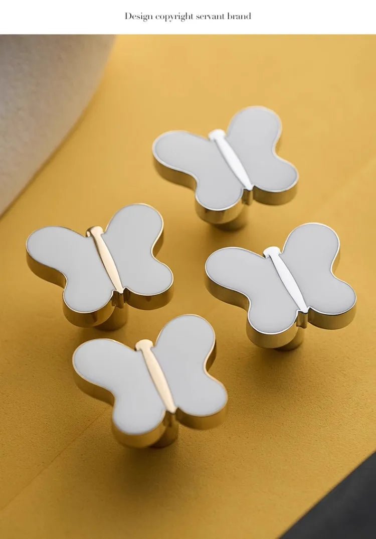 Butterfly Shaped Handle - Brass Drawer Knob