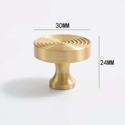 Brass Knob Drawer Pull – Modern Cabinet Handle for Furniture