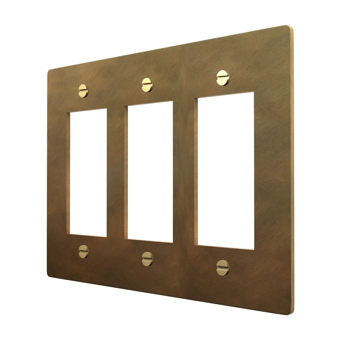 Elegant Brass Faceplate - GFCI & Decora Combo