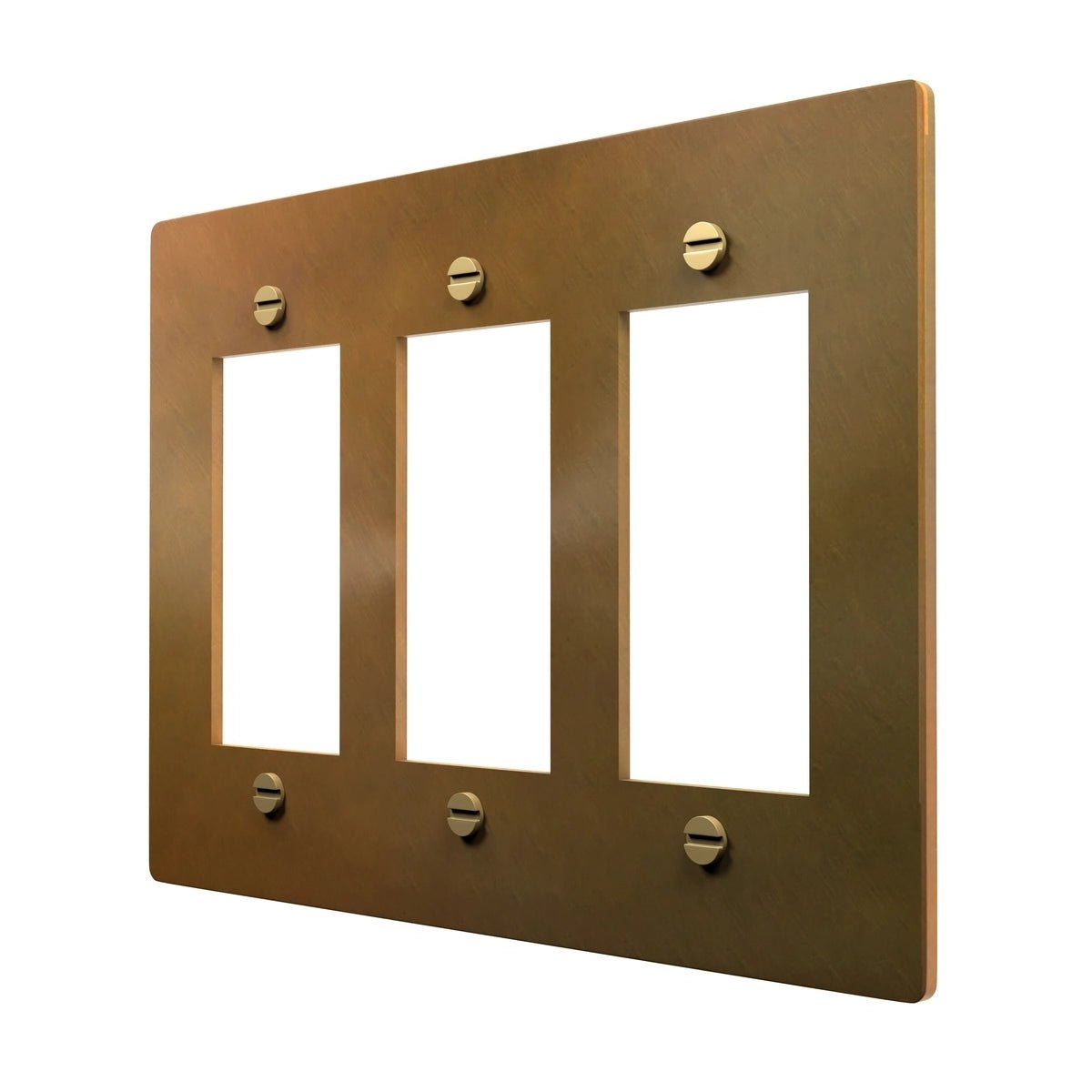 Brass Decora Switch Plate - Slim Design