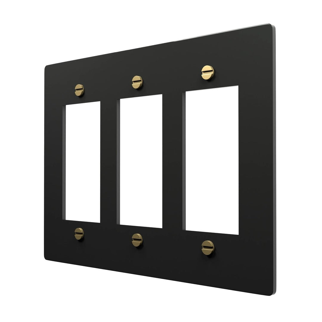 Brass Decora Outlet Cover Plate
