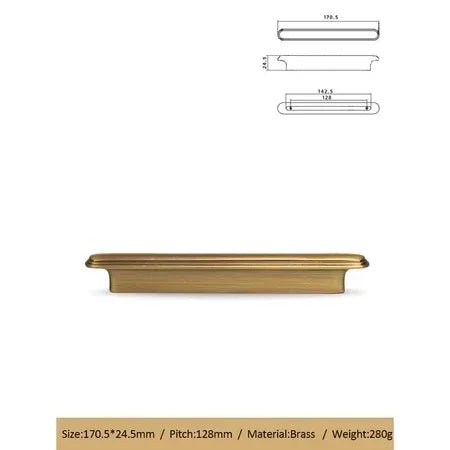 Brass Cabinet Knob - Shell Texture Bronze Look
