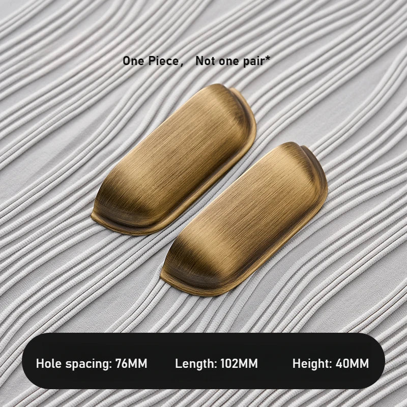 Marine Theme Brass Handle – Shell Shape Pull