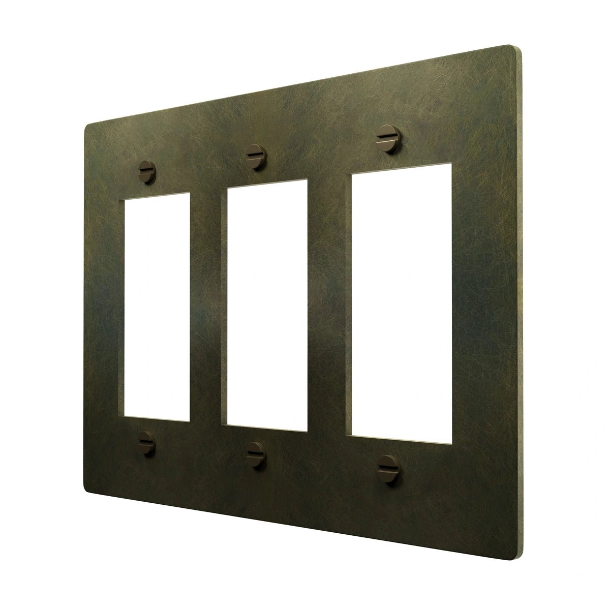 Modern Brass Wall Plate - GFCI Compatible