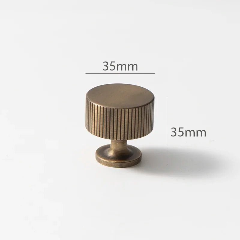 High-Quality Brass Knurled T-Bar Pull for Cabinets