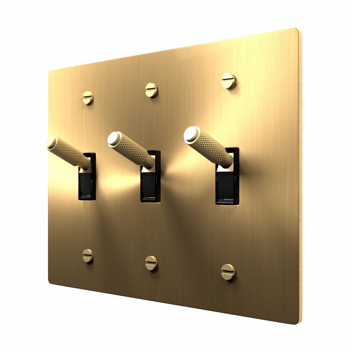 Light Switch Toogle Brass Light Switches | Solid Brass Toggle Switches, 1-5 Gang ...