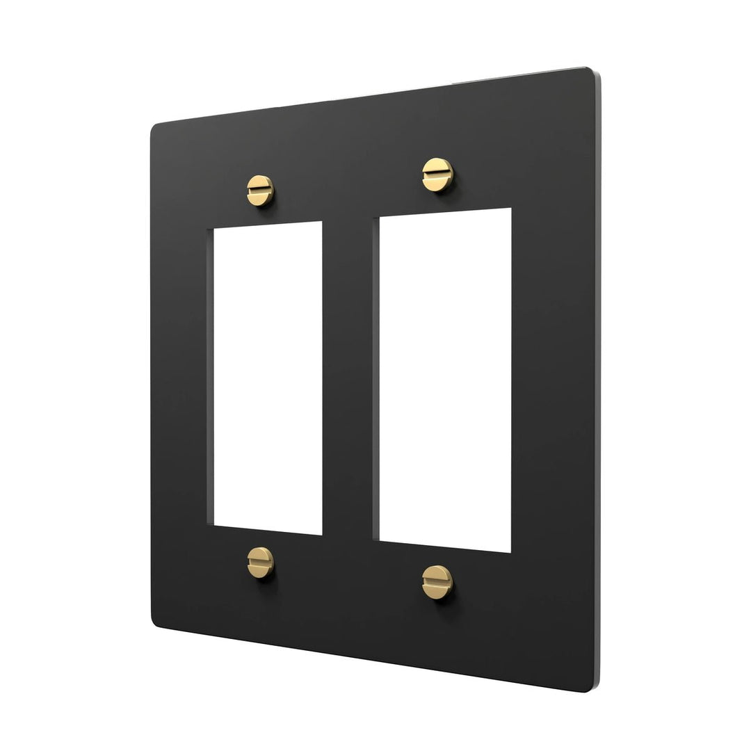 Retro Brass Plate - Decora & GFCI Outlet