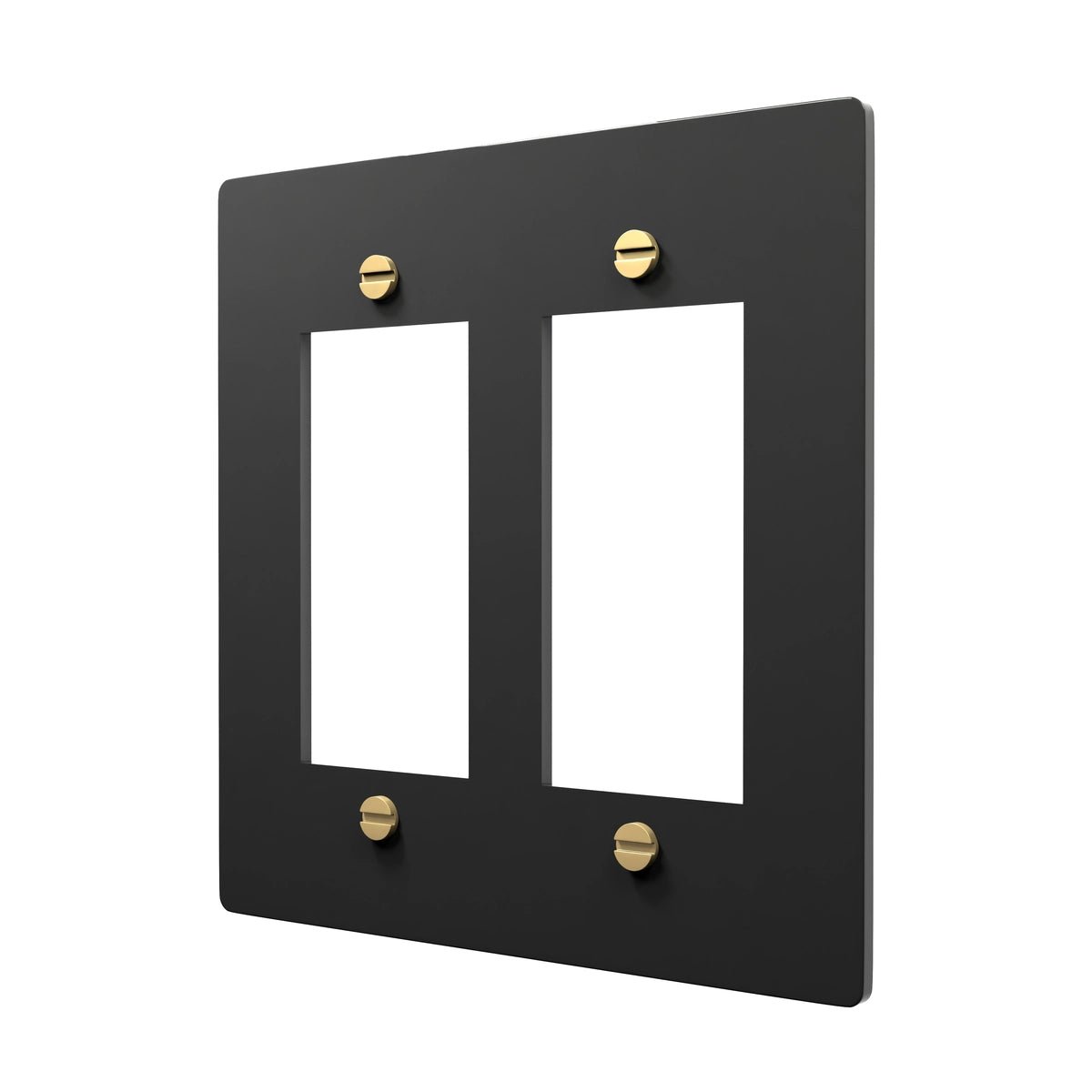 Retro Brass Plate - Decora & GFCI Outlet