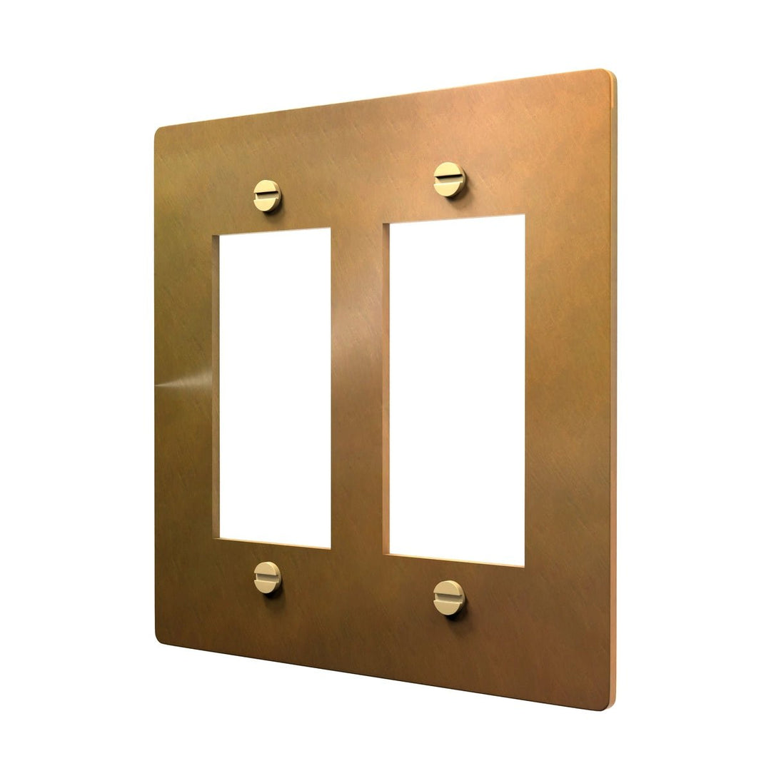 Brass GFCI Electrical Cover Plate