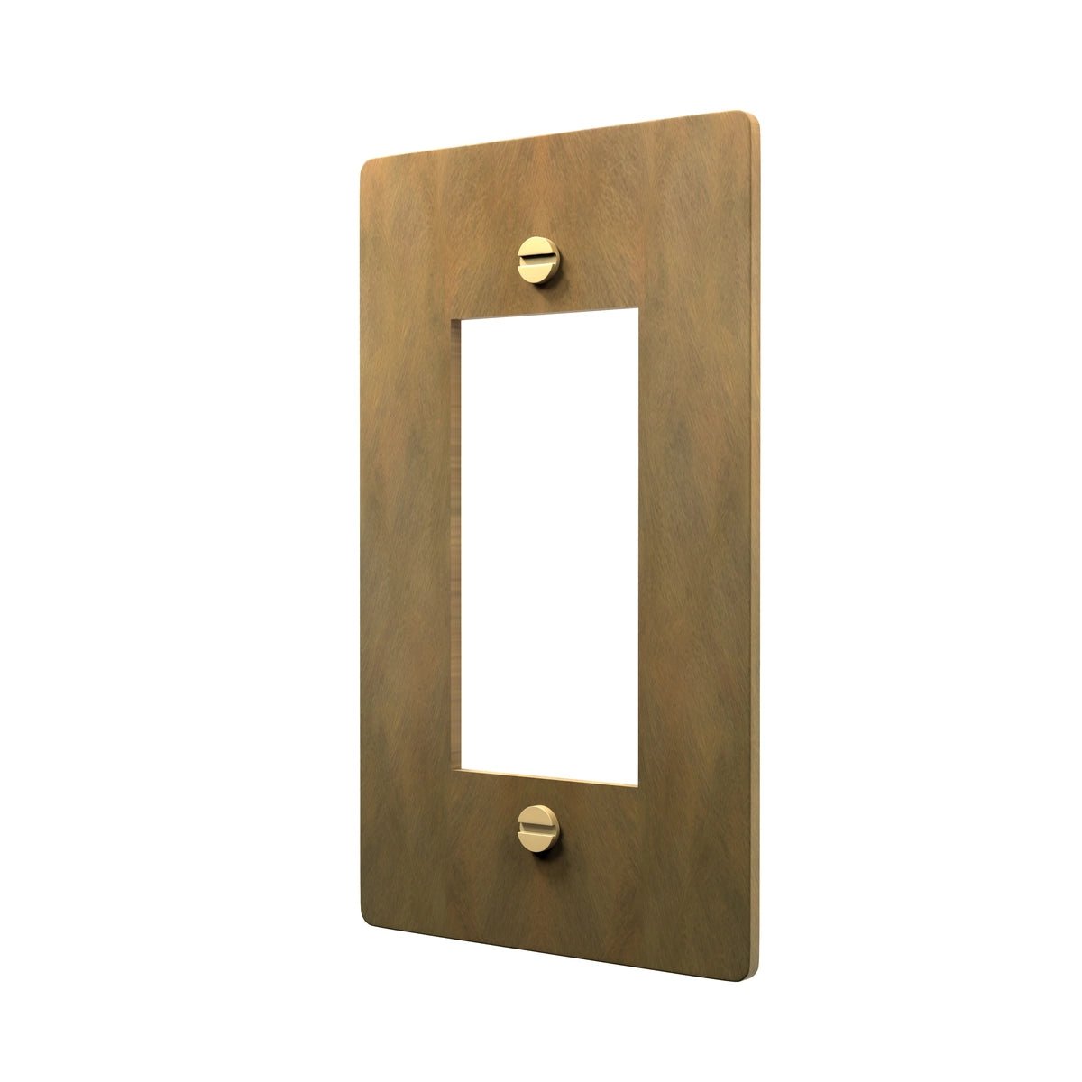 Brass Decora Switch Plate - Classic GFCI Design
