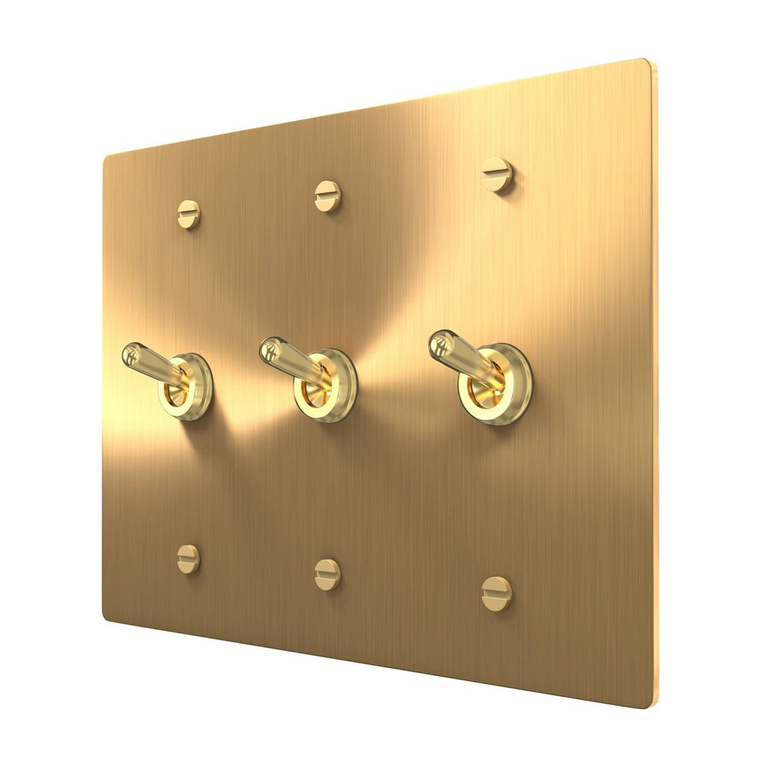 3-Gang Retro Toggle Switch