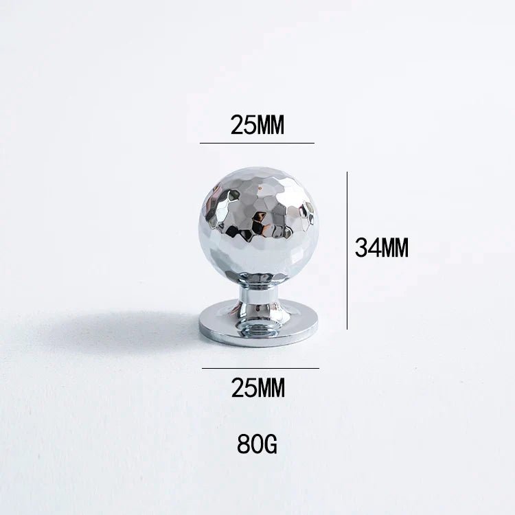 High-Quality Bright Chrome Brass Knobs – Premium Cabinet Handles
