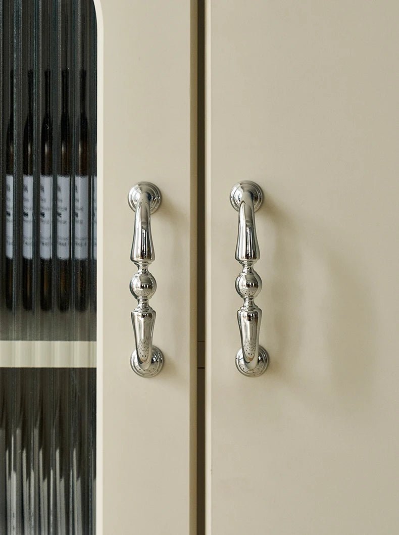 High-Quality Art Deco Brass Pulls – Bright Silver T-Bar Handles