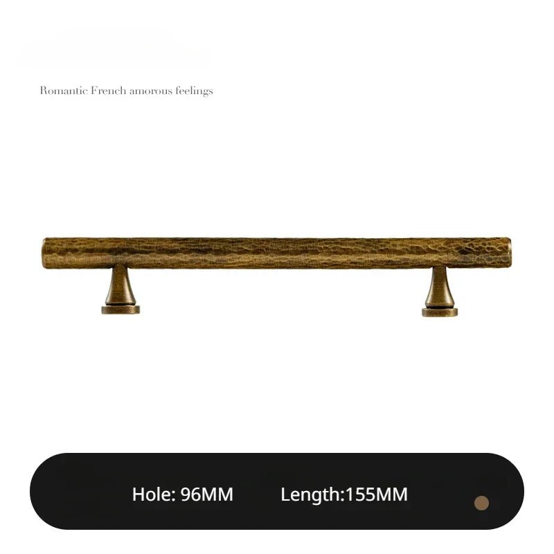 Furniture Handle - Retro Bronze Brass T-Bar Pull