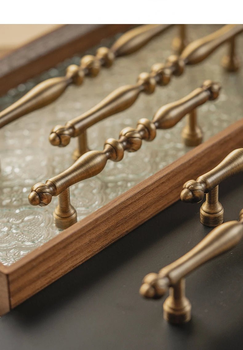 Luxury Brass Cabinet Pull – Retro 6.3" Handle