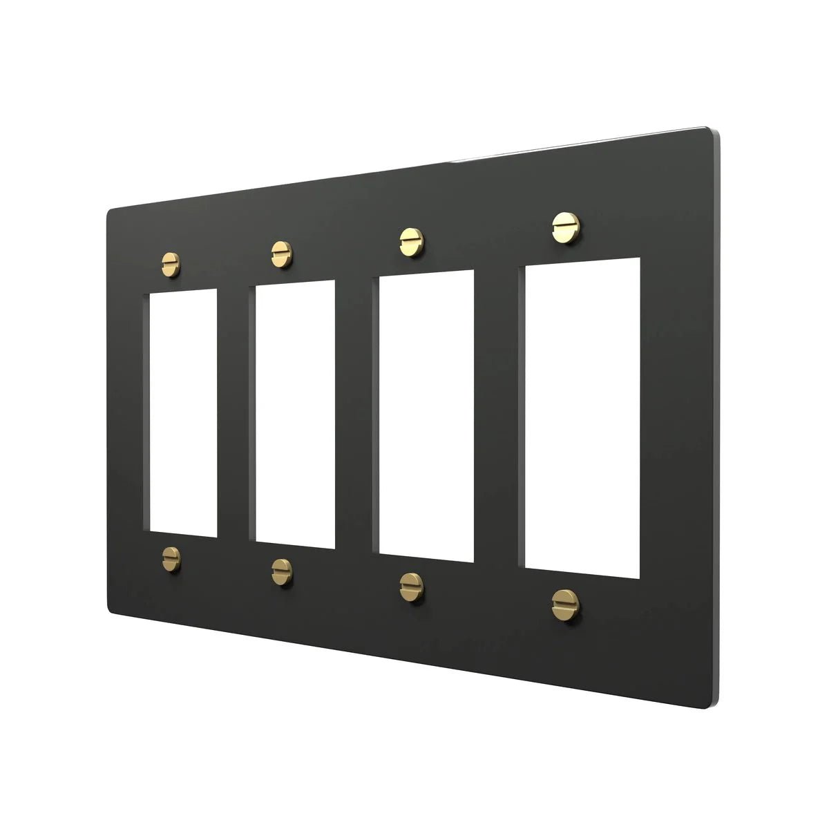 Brass GFCI Switch Plate - Clean Edges