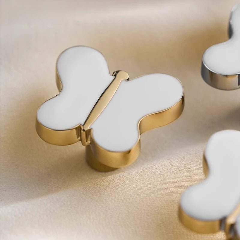 Brass Knob - Butterfly Cabinet Drawer Handle