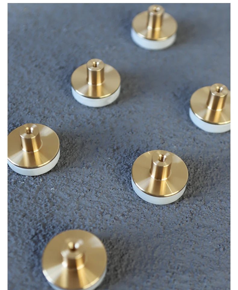 Modern Brass & Marble Pull – Elegant Cabinet Knob