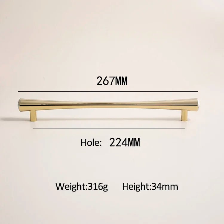 Chrome Marble Handle - Modern Cabinet Drawer Pull