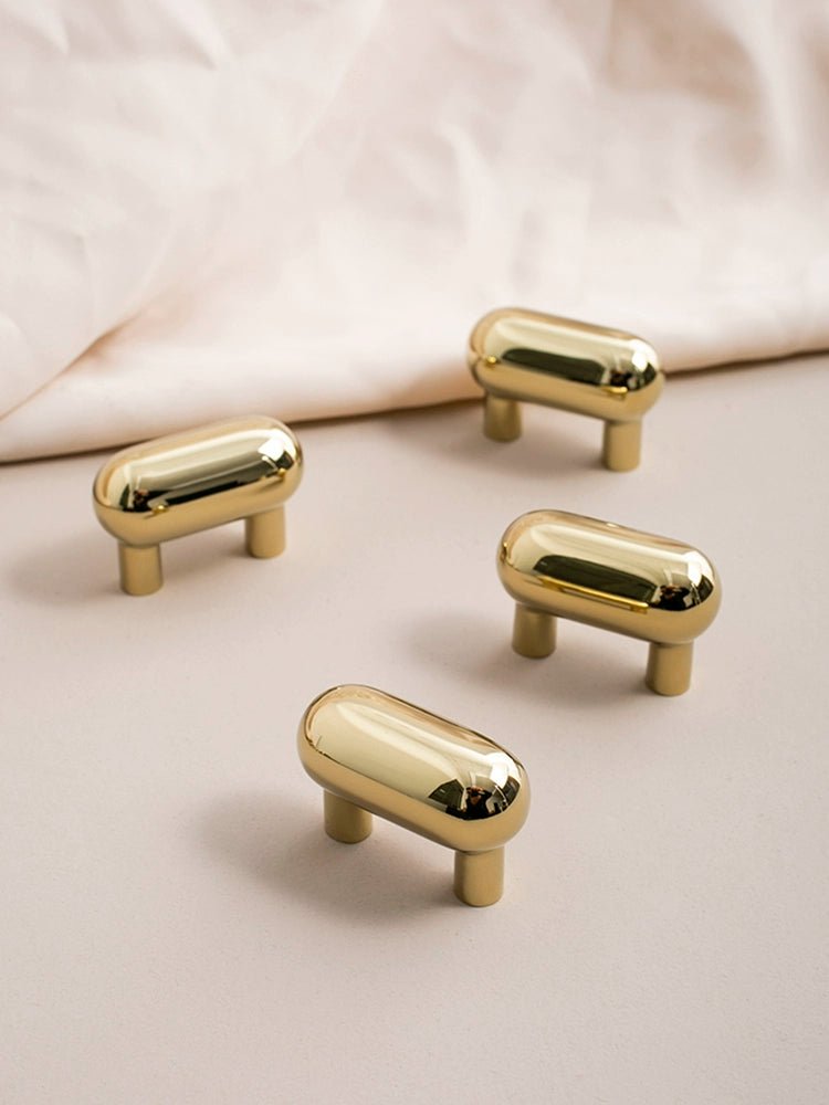 Modern Chrome Handle - Sleek Brass Cabinet Pull
