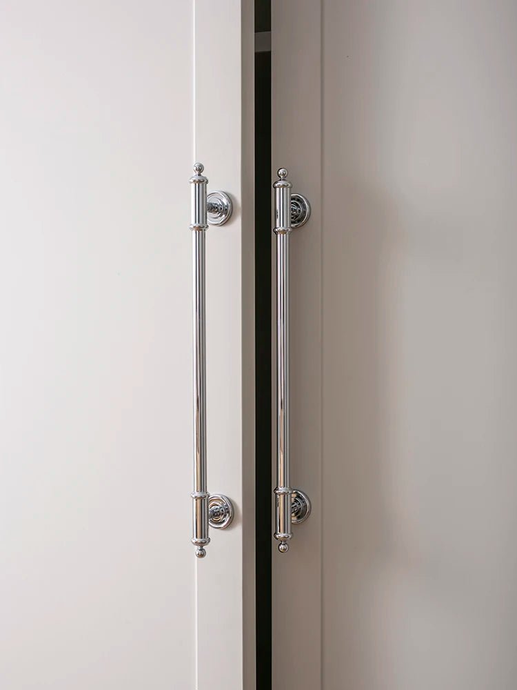 Elegant Chrome Brass T-Bar Handles – 6.3" Cabinet Pulls