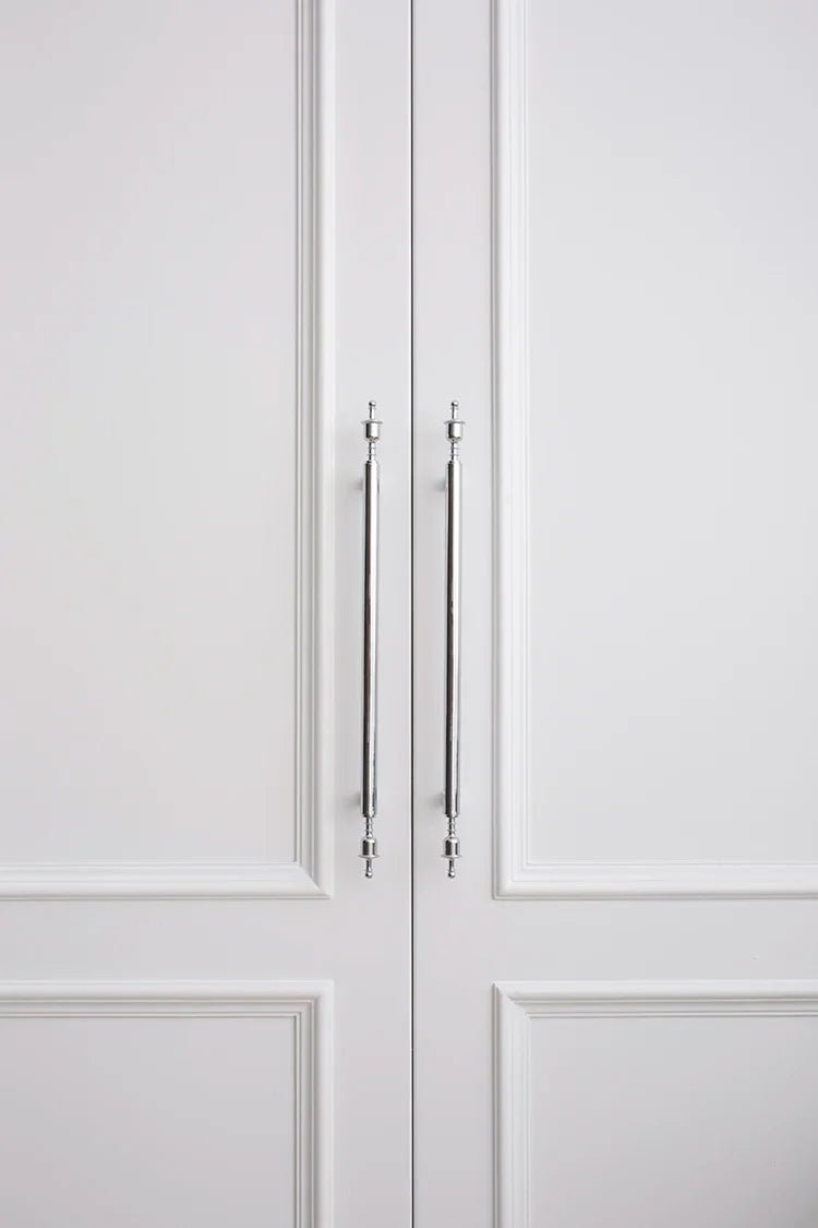 Chrome Crown Shape Furniture Handle – Modern Drawer Pull