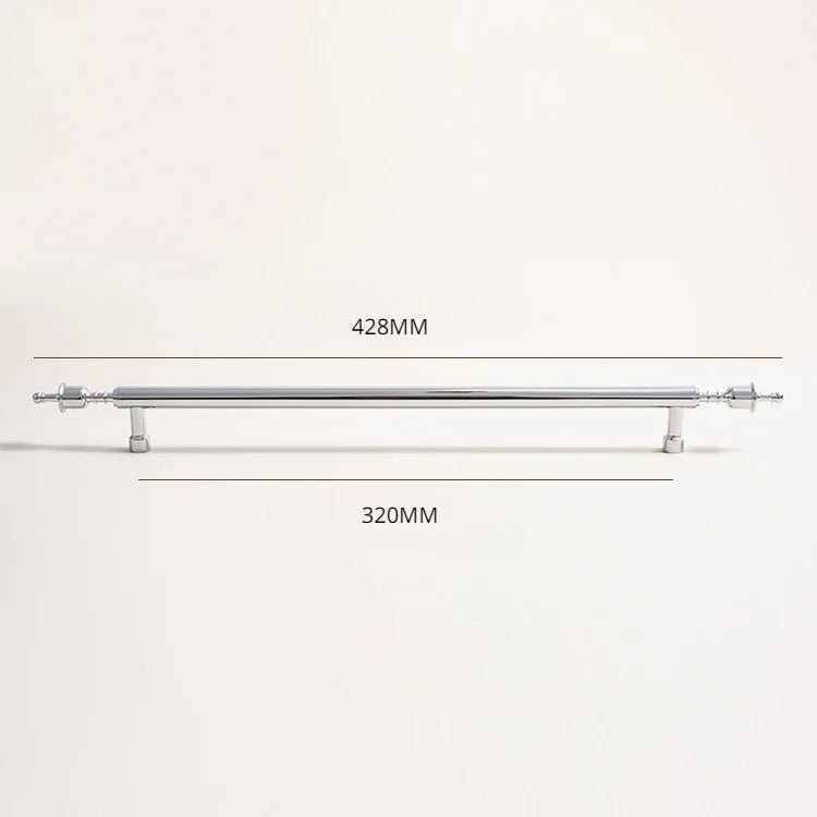 Chrome Crown Shape Furniture Handle – Luxury Modern Drawer Pull