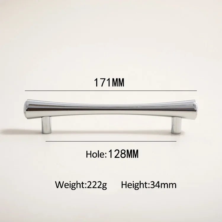 Chrome and Marble Drawer Knob - Modern Style