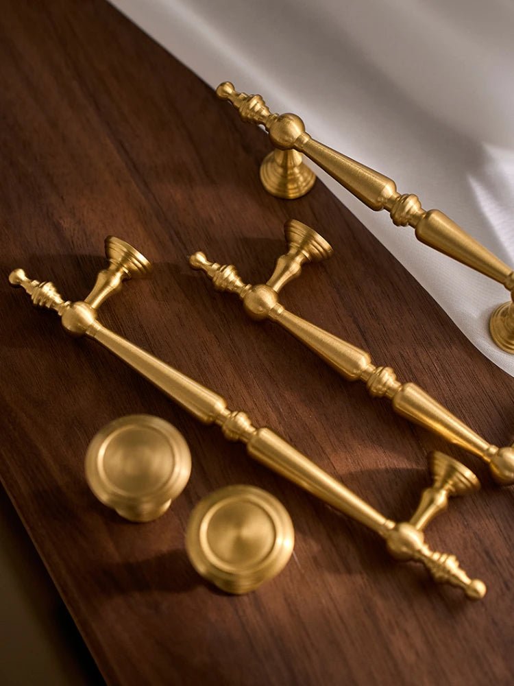 Elegant Solid Brass Cabinet Pull – Classic American Style Handle