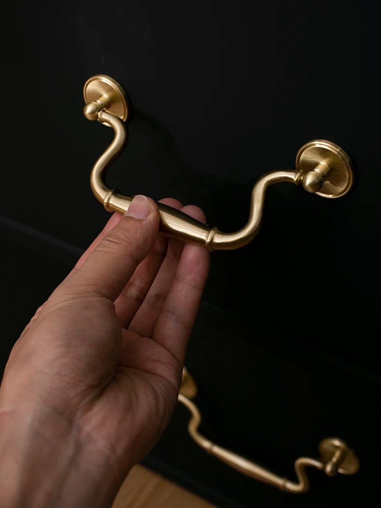Elegant Classic Brass Pulls – Cabinet Drawer Handles for Furniture