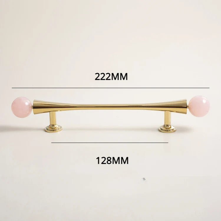 Glamorous Pink Glass Drawer Knob – Luxe Touch  