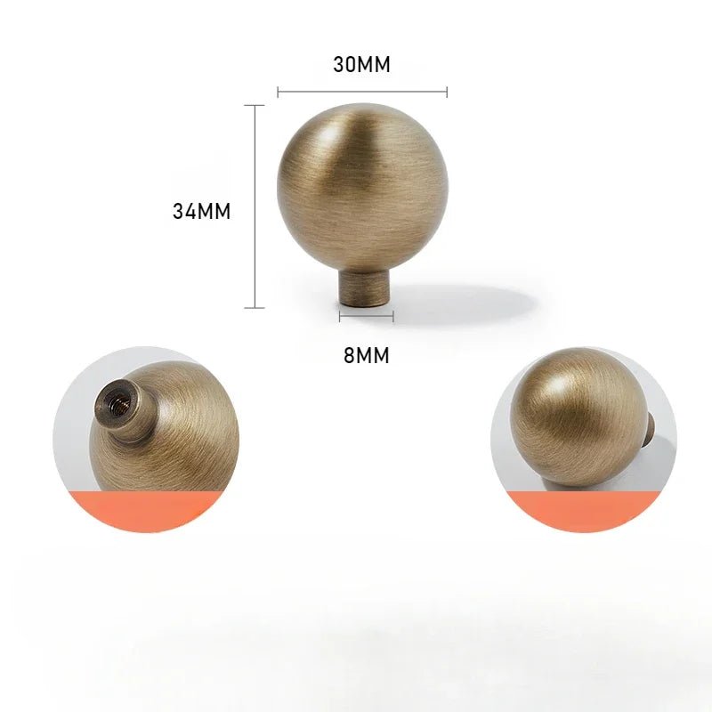 Antique Finish Cabinet Knob – Solid Brass Pull  