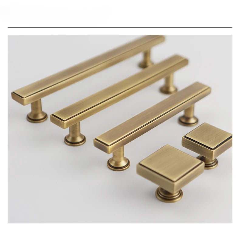 Vintage Bronze Bar Pulls – Antique Cabinet Handles