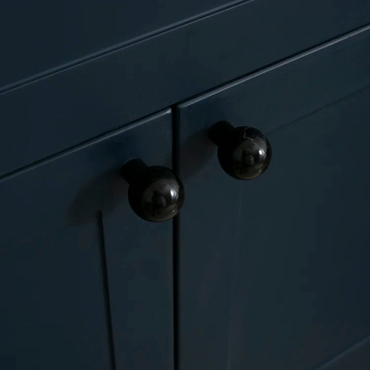 Sleek Carrara Marble Drawer Pulls – Black & White Knobs for Cabinets