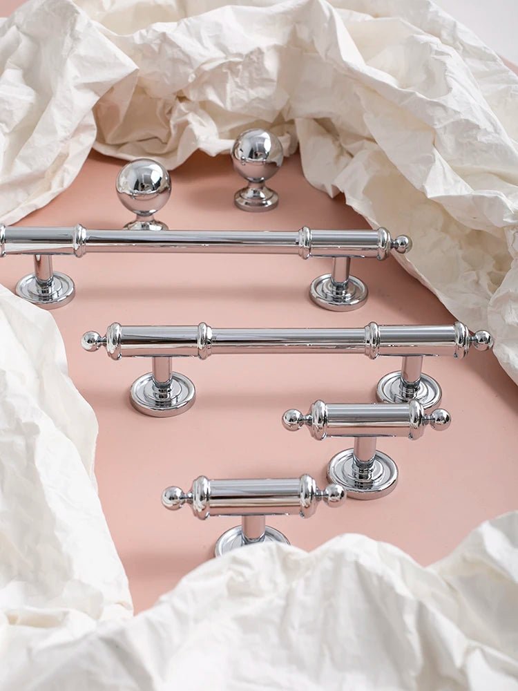 High-Quality Chrome Brass T-Bar Pulls – 6.3" Cabinet Handles