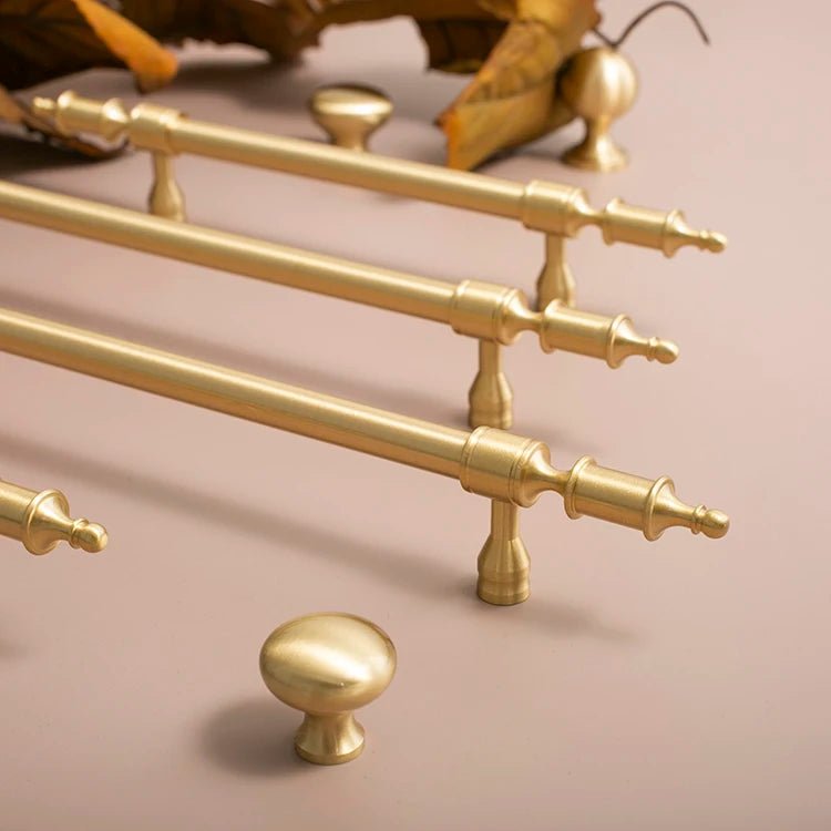 High-Quality European Brass Handles – Gold Pulls for Modern Cabinets
