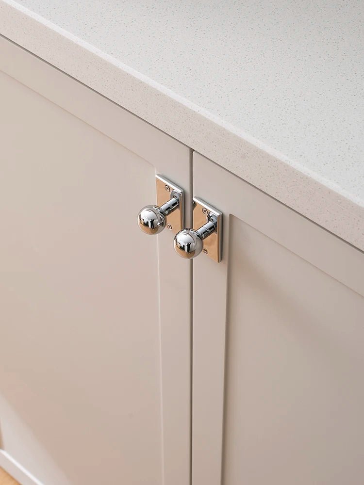 Premium Gold Ball Cabinet Knobs – 5" Brass Pulls for Drawers