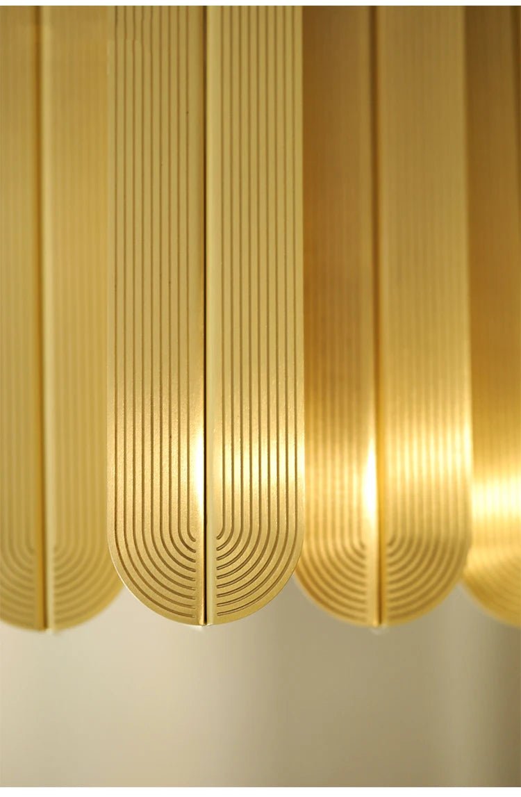 Sleek Gold Brass Arc Invisible Cabinet Handles – 11.8" Modern Pulls