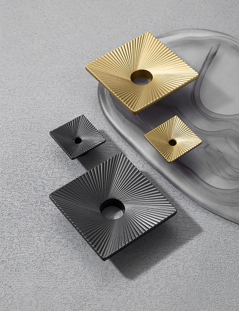 Gold Square Line Cabinet Handle – Modern Drawer Pull