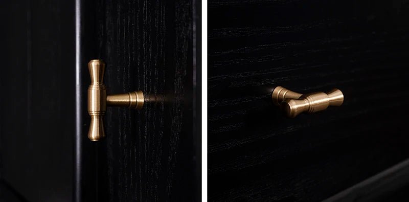 Luxury Golden Brass Long Bar Pull – Stylish Cabinet Handle for Furniture