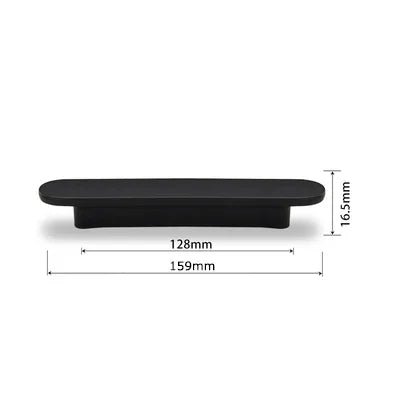 Modern Black Cabinet Pulls – 5" Matte Zinc Handles for Contemporary Cabinets