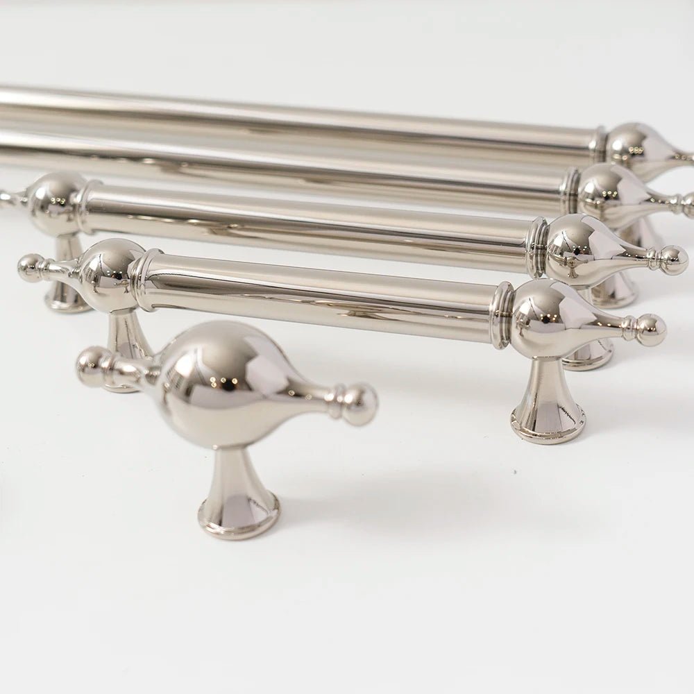 High-Quality Bright Nickel Cabinet Handle – Zinc Alloy Pull for Furniture