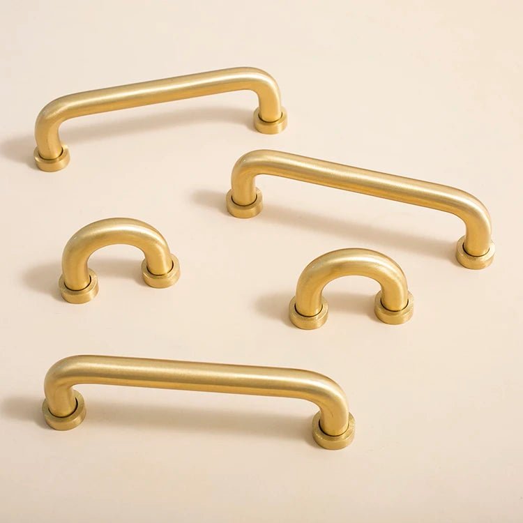 Stylish Nordic Brass Pulls – 2.5" to 15.7" Handles for Furniture