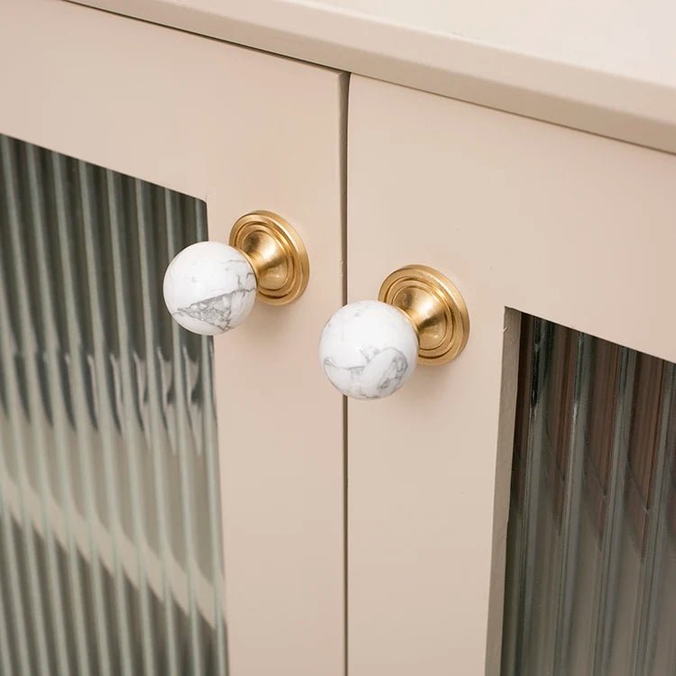 Premium Pink Crystal Brass Knobs – Luxury Drawer Pulls for Furniture