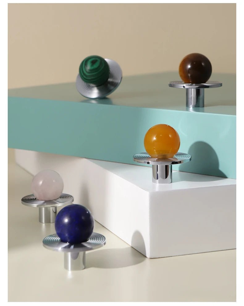 Luxury Pink Crystal Chrome Knobs – 5" Pull Handles for Modern Cabinets