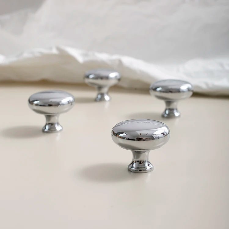 High-Quality Sleek Brass Cabinet Handles with Modern Chrome Design