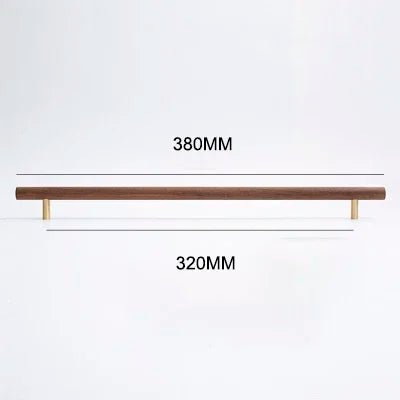 Modern Solid Walnut Knobs – Elegant Wooden Pull Handles for Drawers